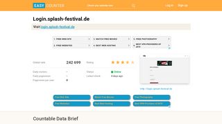 
                            1. Login.splash-festival.de: splash! 22 - Easy Counter: Count ...