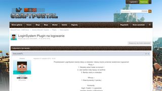 
                            8. LoginSystem Plugin na logowanie - Opisy pluginów ...