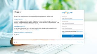 
                            8. login.wecareplatform.nl - Inloggen