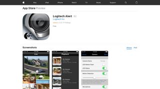 
                            3. ‎Logitech Alert on the App Store - apps.apple.com