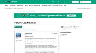 
                            9. Logitravel.pt - Pacotes de viagem Fórum - TripAdvisor