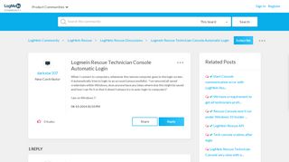 
                            1. Logmein Rescue Technician Console Automatic Login ...