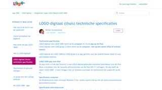 
                            8. LOGO-digitaal (thuis) technische specificaties – …