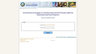 
                            3. Logon - QIPSurveyQuestionnaire - CA.gov