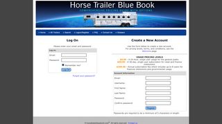 
                            3. Logon / Register - horsetrailerbluebook.com