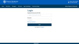 
                            9. Logon - shwcportal.jhu.edu