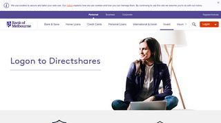 
                            8. Logon to Directshares - bankofmelbourne.com.au