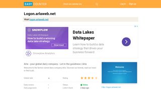 
                            6. Logon.arlaweb.net: Arla - Easy Counter: Count web …
