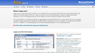 
                            4. logon.exe Windows process - What is it? - File.net