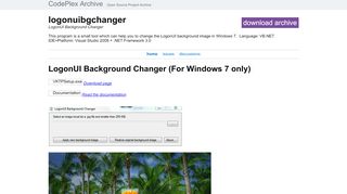 
                            4. LogonUI Background Changer - CodePlex Archive