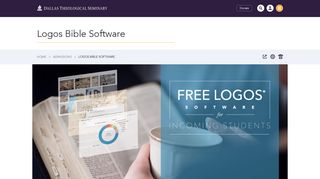 
                            8. Logos Bible Software - Dallas Theological Seminary