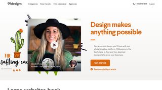 
                            3. Logos, Web, Graphic Design & More. | 99designs