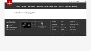 
                            4. Logout - ABRSM - Login - ABRSM