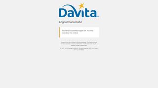 
                            10. Logout - DaVita Village Login Service