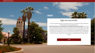 
                            1. Logout - Stanford Axess