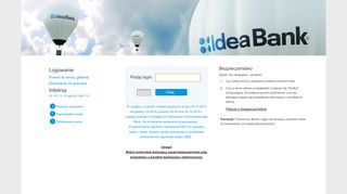 
                            3. Logowanie Idea Bank