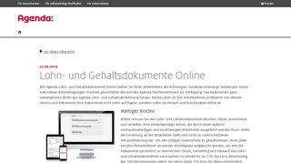 
                            4. Lohn- und Gehaltsdokumente Online | agenda-software.de