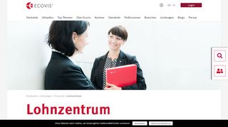 
                            1. Lohnzentrum - Ecovis Deutschland