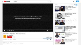 
                            6. Loja Virtual UOL HOST - Primeiros Passos - YouTube