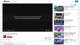 
                            1. LoL - All The Login Screens - YouTube