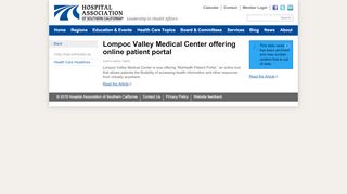 
                            8. Lompoc Valley Medical Center offering online patient portal - Hospital ...