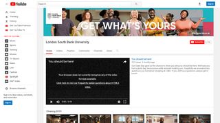 
                            10. London South Bank University - YouTube