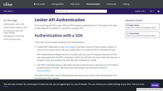
                            4. Looker API Authentication - Looker Documentation
