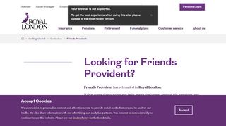 
                            7. Looking for Friends Provident? - Royal London