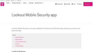 
                            9. Lookout Mobile Security app | T-Mobile Support