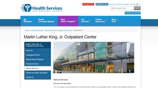 
                            6. Los Angeles County Department of Health Services-Martin Luther ...