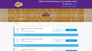 
                            3. Los Angeles Lakers Tickets 2019-20 | NBA Official …