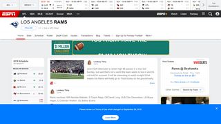 
                            8. Los Angeles Rams NFL - espn.com