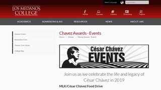 
                            8. Los Medanos College Cesar Chavez Awards