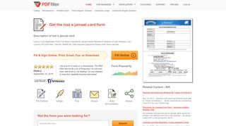 
                            2. Lost E Jamaat Card - Fill Online, Printable, Fillable, Blank ...