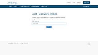 
                            7. Lost Password Reset - Area-51