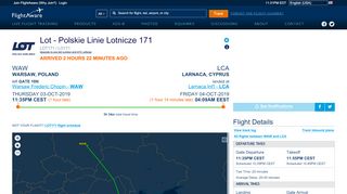 
                            5. Lot - Polskie Linie Lotnicze (LO) #171 FlightAware