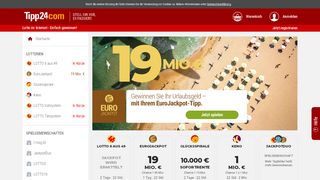 
                            8. Lotto im Internet. Einfach gewinnen - Tipp24.com