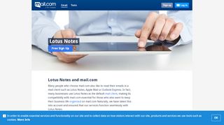 
                            8. Lotus Notes and mail.com