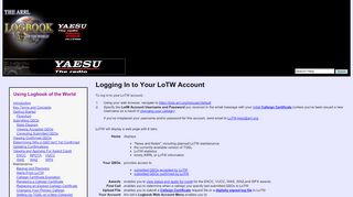 
                            1. lotw-login — Logbook of the World (LoTW) Help Pages - ARRL