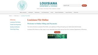 
                            3. Louisiana File Online - Louisiana Department of Revenue