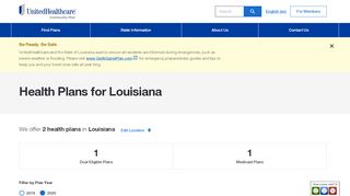 
                            8. Louisiana Health Plans - uhccommunityplan.com