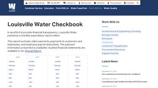 
                            5. Louisville Water Checkbook | Louisville Water Company