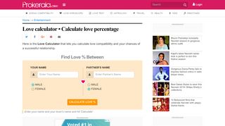 
                            7. Love Calculator | Love Meter to Calculate Love Percentage