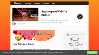 
                            6. Love Calculator Prank | LoveTest.com
