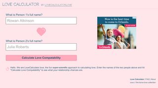 
                            5. Love Calculator