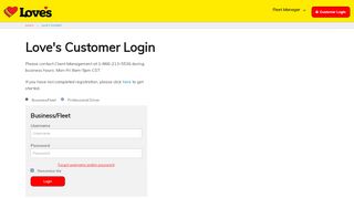 
                            4. Love's Connect Customer Login - Love's Travel Stops