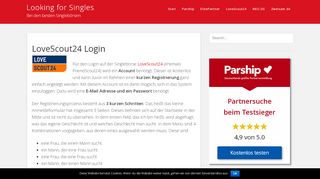 
                            5. LoveScout24 Login - bei Deutschlands Partnerportal Nr. 1