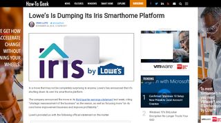 
                            5. Lowe's Is Dumping Its Iris Smarthome Platform - How-To Geek