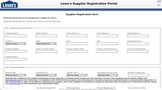 
                            3. Lowe's Supplier Registration Portal - LowesLink