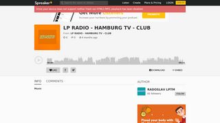 
                            8. LP RADIO - HAMBURG TV - CLUB | LP RADIO - spreaker.com